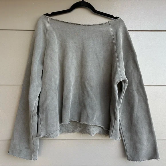 Joah Brown Slouchy Pullover Sweatshirt - Picture 3 of 10